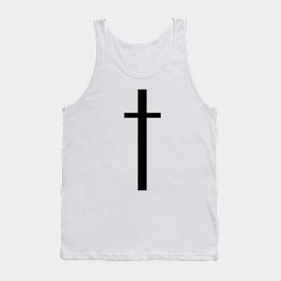 Black Cross Tank Top